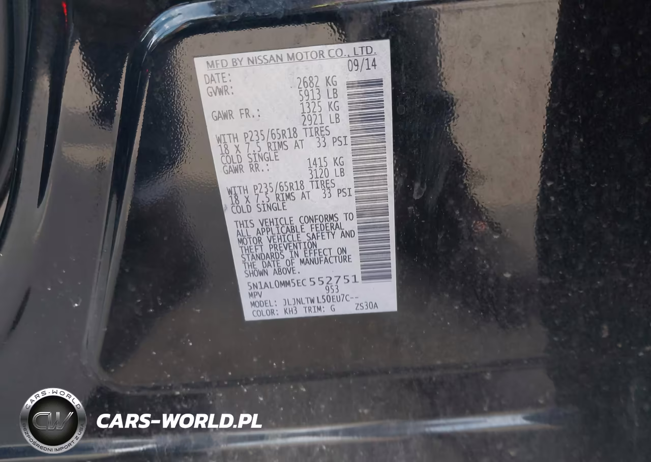 2014 Infiniti Qx60 VIN:5N1AL0MM5EC552751 - 9