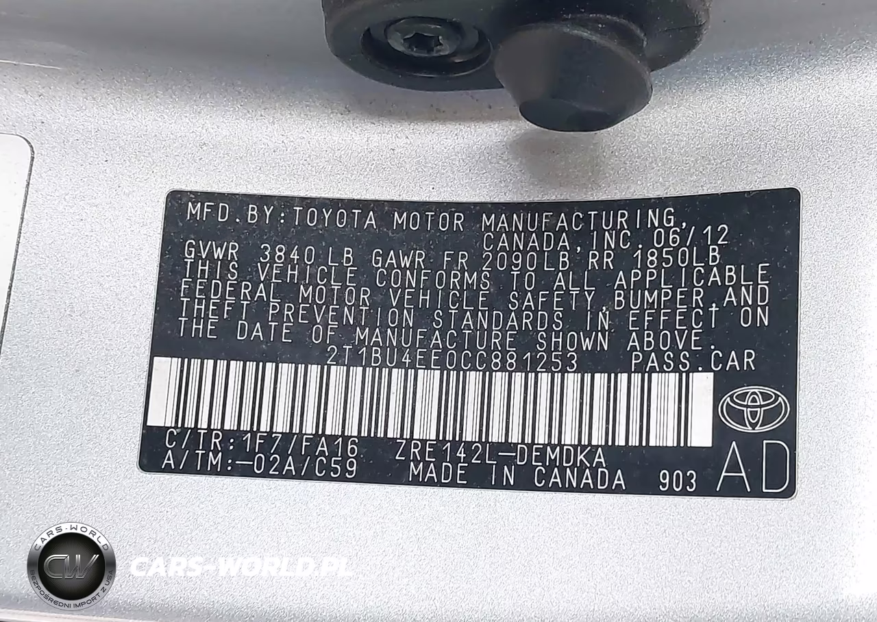 2012 Toyota Corolla L VIN:2T1BU4EE0CC881253 - 9