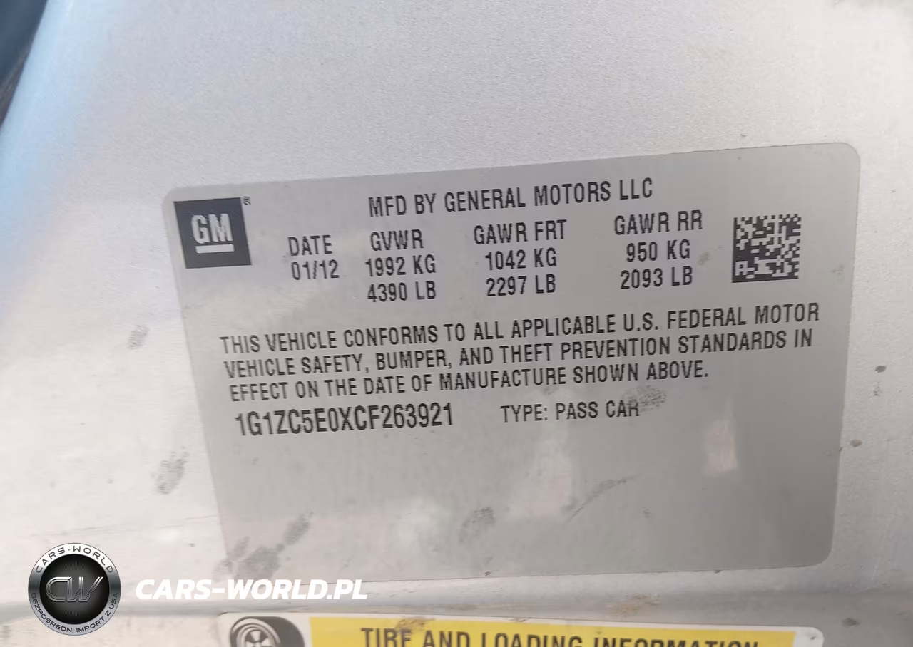 2012 Chevrolet Malibu 1Lt VIN:1G1ZC5E0XCF263921 - 9