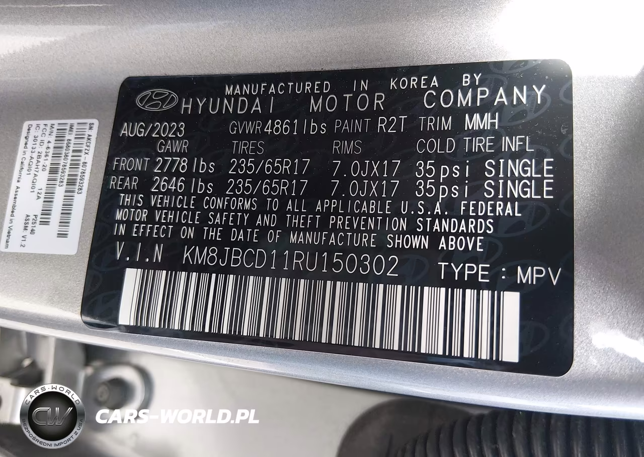 2024 Hyundai Tucson Hybrid Blue VIN:KM8JBCD11RU150302 - 17