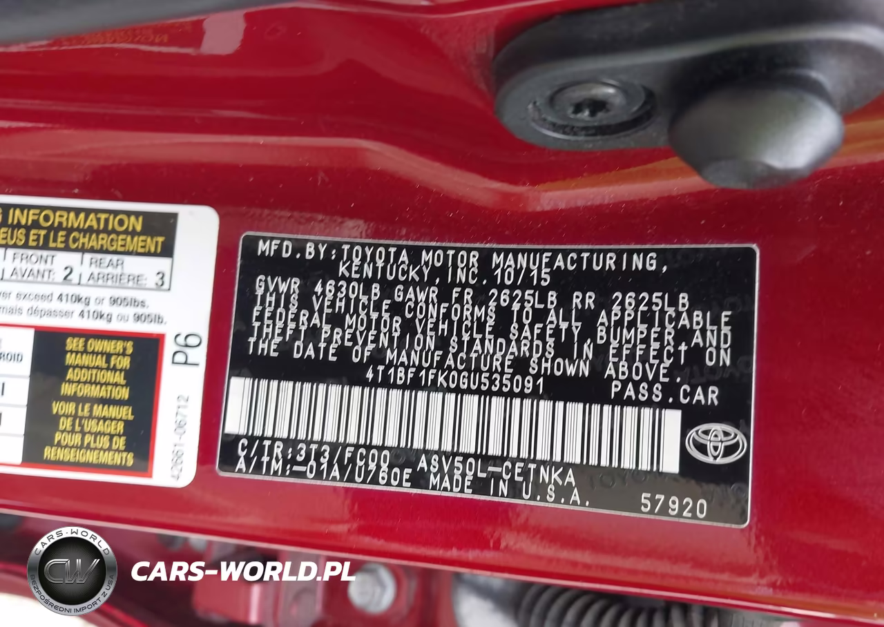 2016 Toyota Camry Le VIN:4T1BF1FK0GU535091 - 9