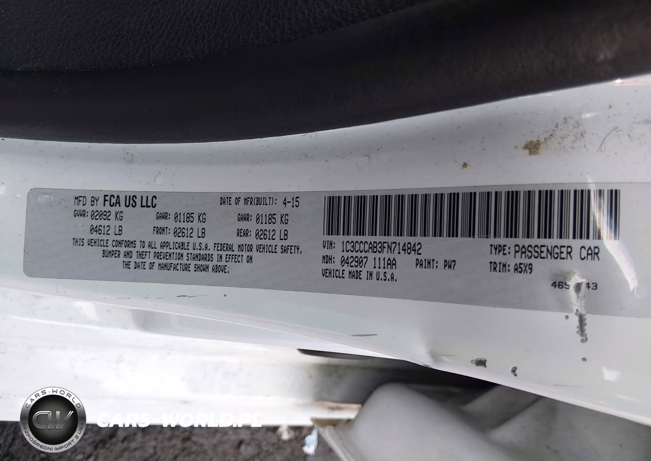 2015 Chrysler 200 Limited VIN:1C3CCCAB3FN714842 - 9