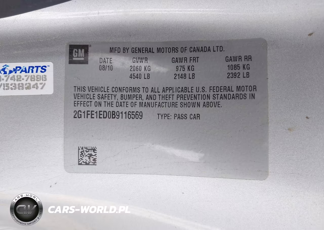 2011 Chevrolet Camaro 1Ls VIN:2G1FE1ED0B9116569 - 9
