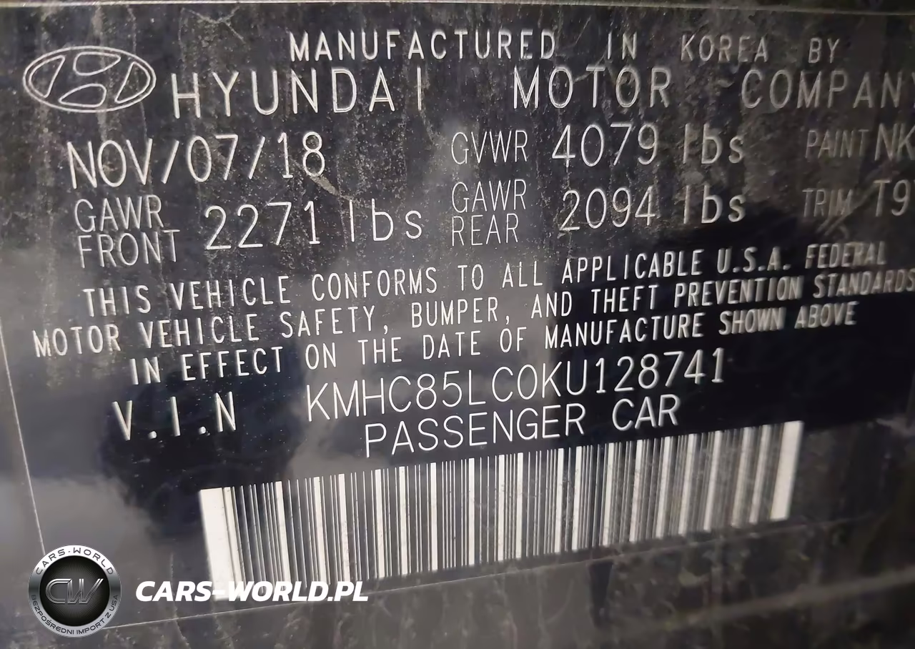 2019 Hyundai Ioniq Hybrid Limited VIN:KMHC85LC0KU128741 - 9