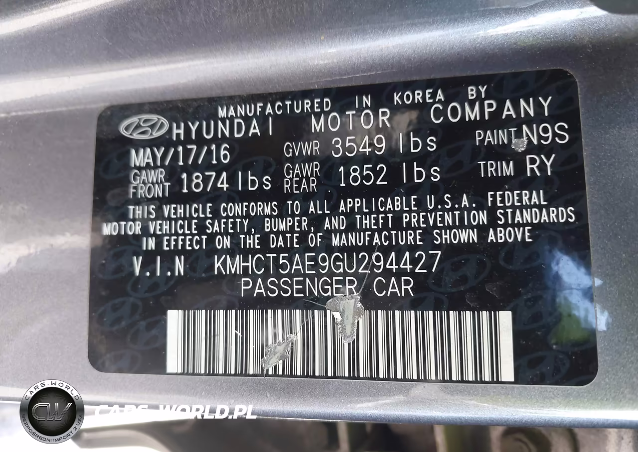 2016 Hyundai Accent Se VIN:KMHCT5AE9GU294427 - 13