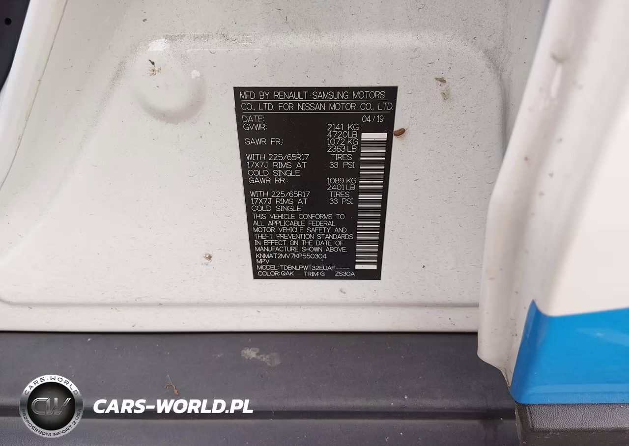 2019 Nissan Rogue S VIN:KNMAT2MV7KP550304 - 8