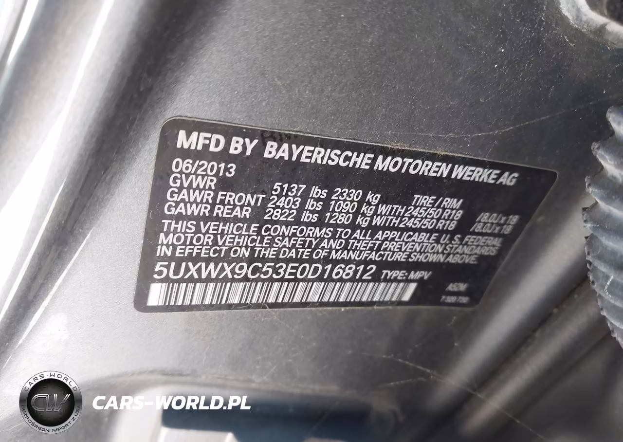 2014 BMW X3 xDrive28I VIN:5UXWX9C53E0D16812 - 9