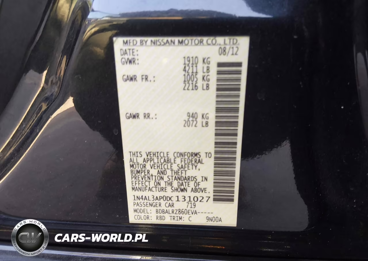 2013 Nissan Altima 2.5 S VIN:1N4AL3AP0DC131027 - 9