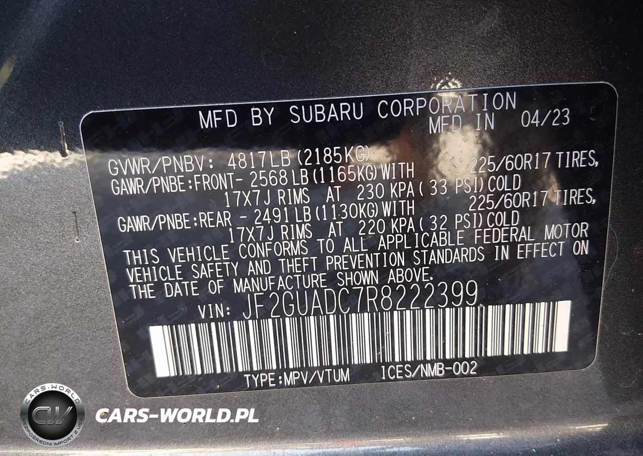 2024 Subaru Crosstrek Premium VIN:JF2GUADC7R8222399 - 9