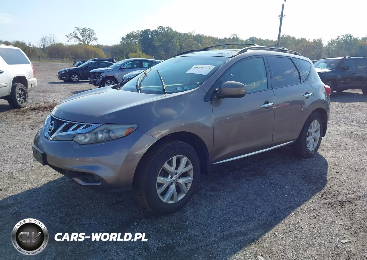 2014 Nissan Murano Sl VIN:JN8AZ1MW7EW520008 - 2