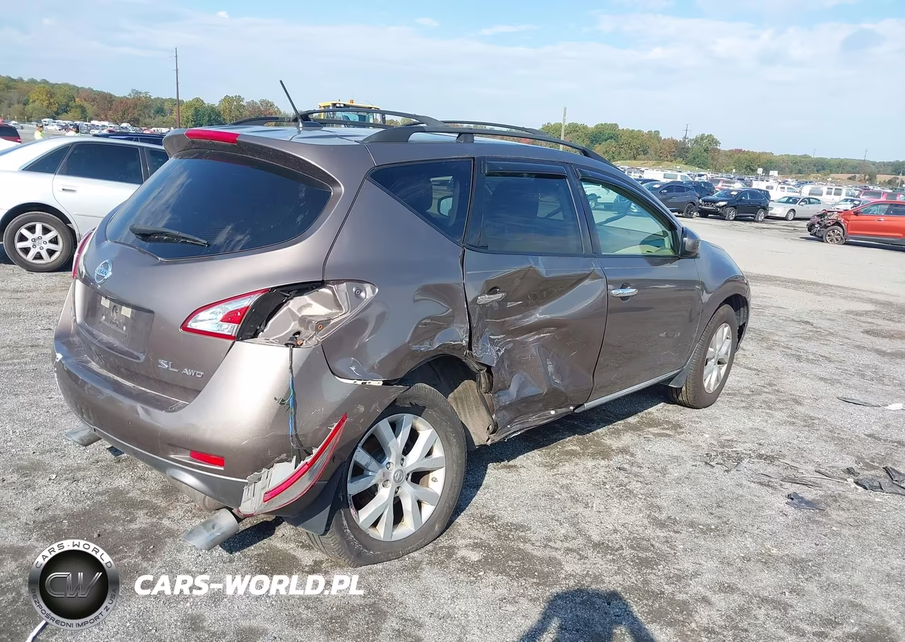 2014 Nissan Murano Sl VIN:JN8AZ1MW7EW520008 - 4