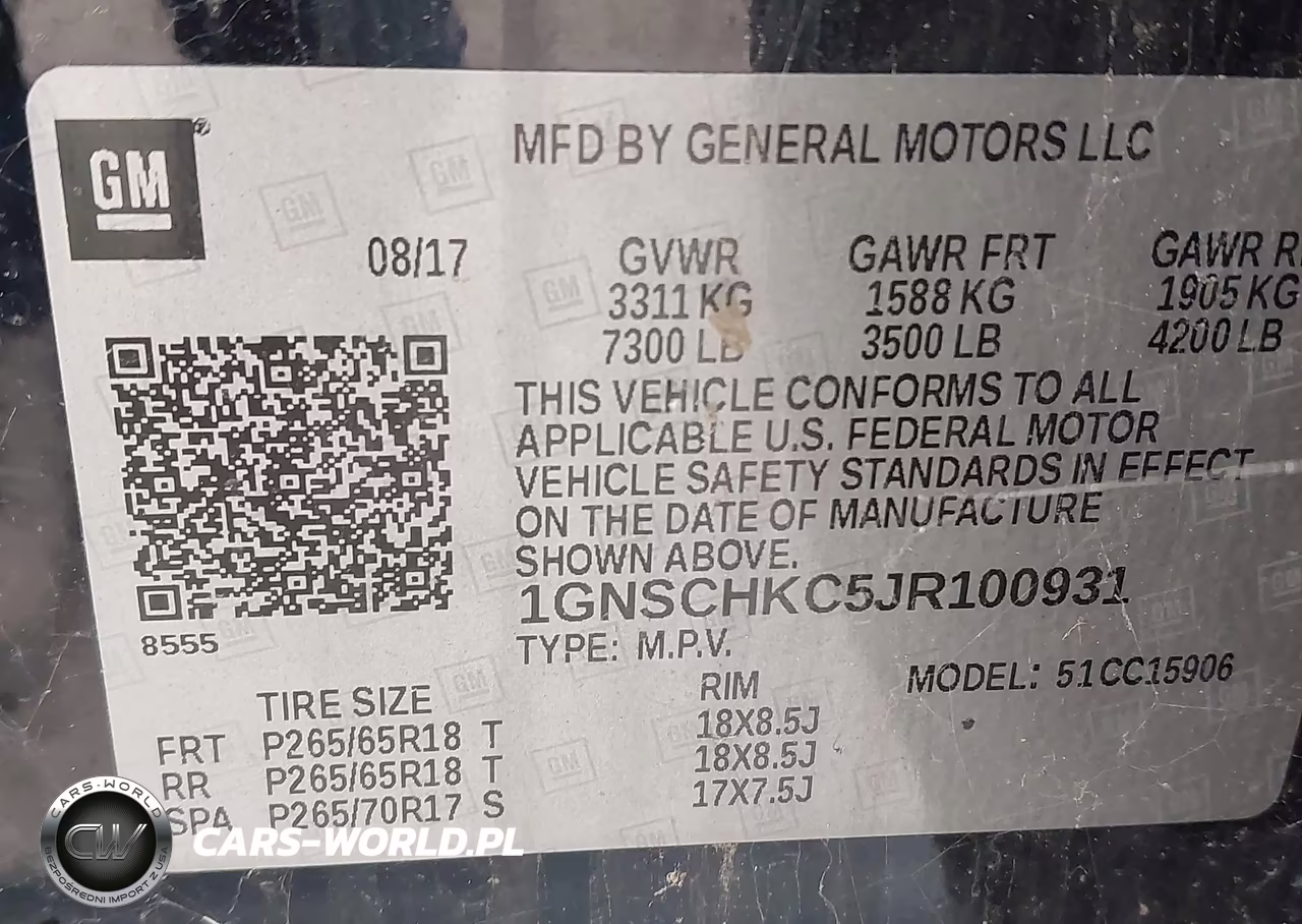 2018 Chevrolet Suburban Lt VIN:1GNSCHKC5JR100931 - 9