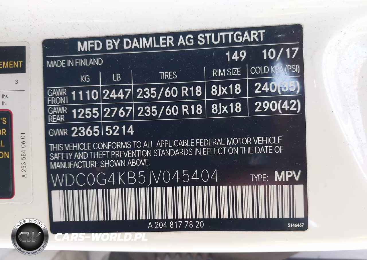 2018 Mercedes-Benz Glc 300 4Matic VIN:WDC0G4KB5JV045404 - 9