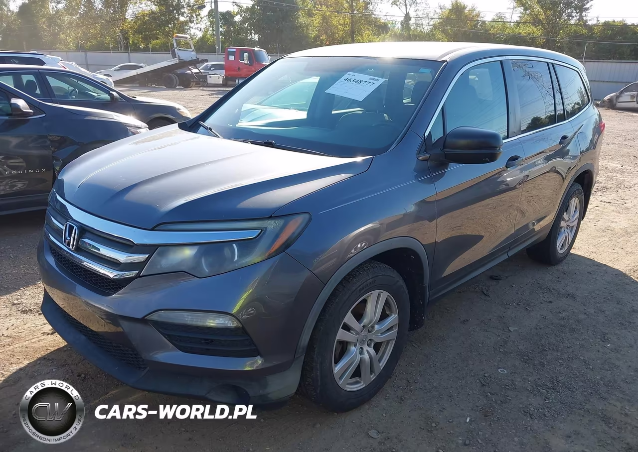 2016 Honda Pilot Lx VIN:5FNYF6H10GB027955 - 2