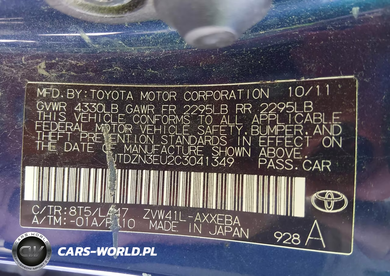 2012 Toyota Prius V Five VIN:JTDZN3EU2C3041349 - 9