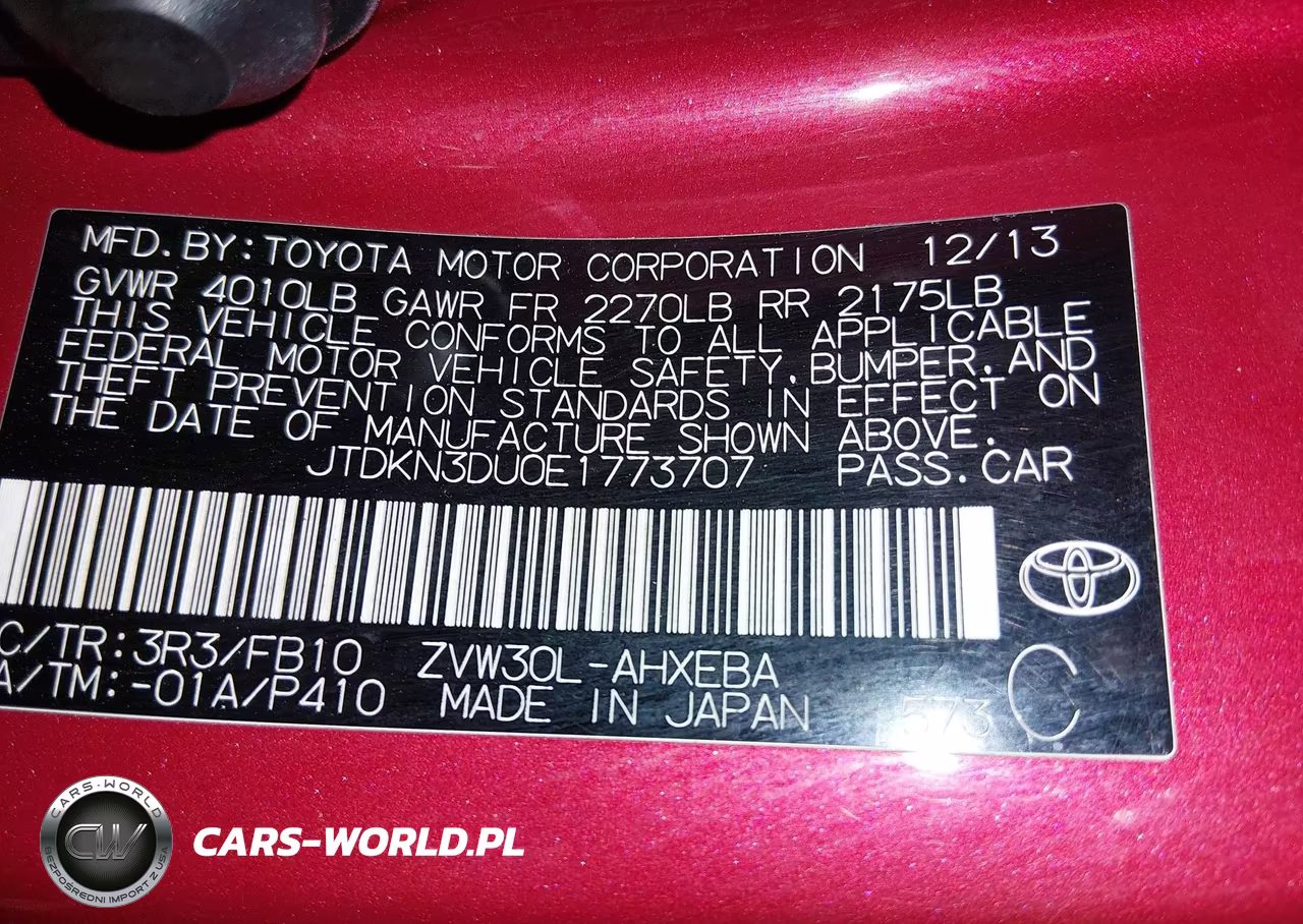 2014 Toyota Prius Three VIN:JTDKN3DU0E1773707 - 9