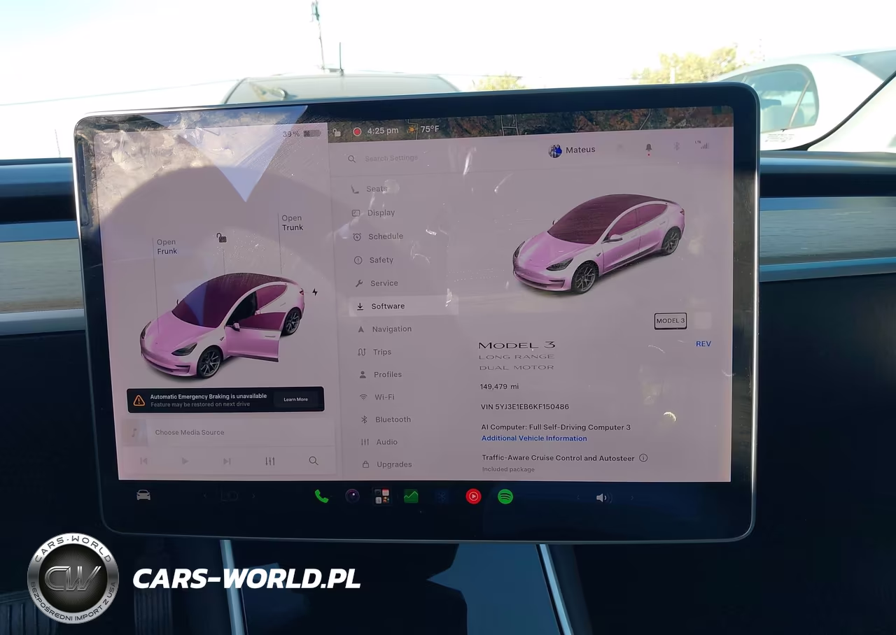 2019 Tesla Model 3 VIN:5YJ3E1EB6KF150486 - 7