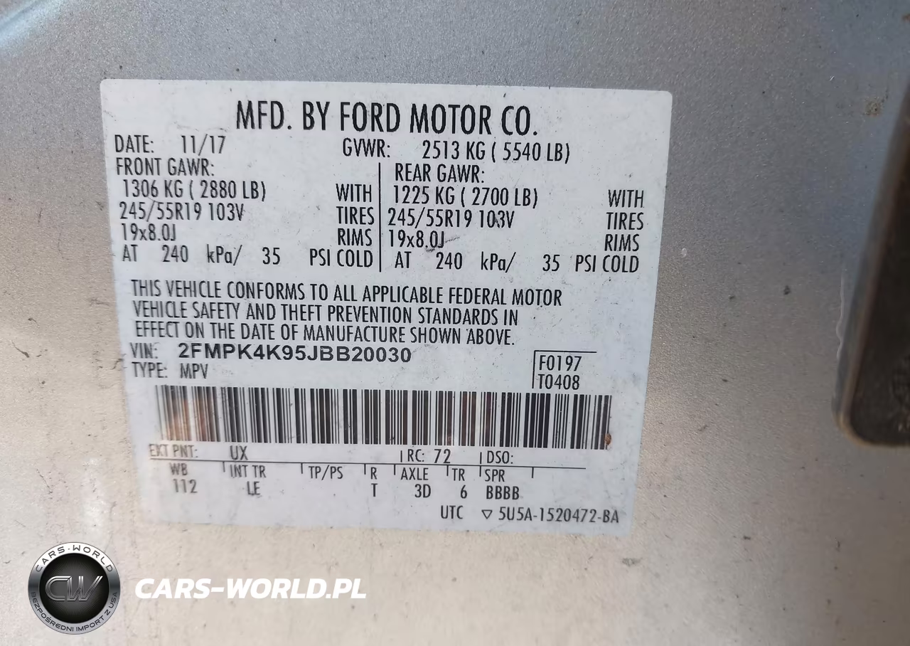 2018 Ford Edge Titanium VIN:2FMPK4K95JBB20030 - 9