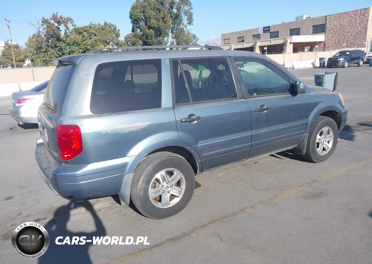 2005 Honda Pilot Ex-L VIN:5FNYF186X5B041695 - 4