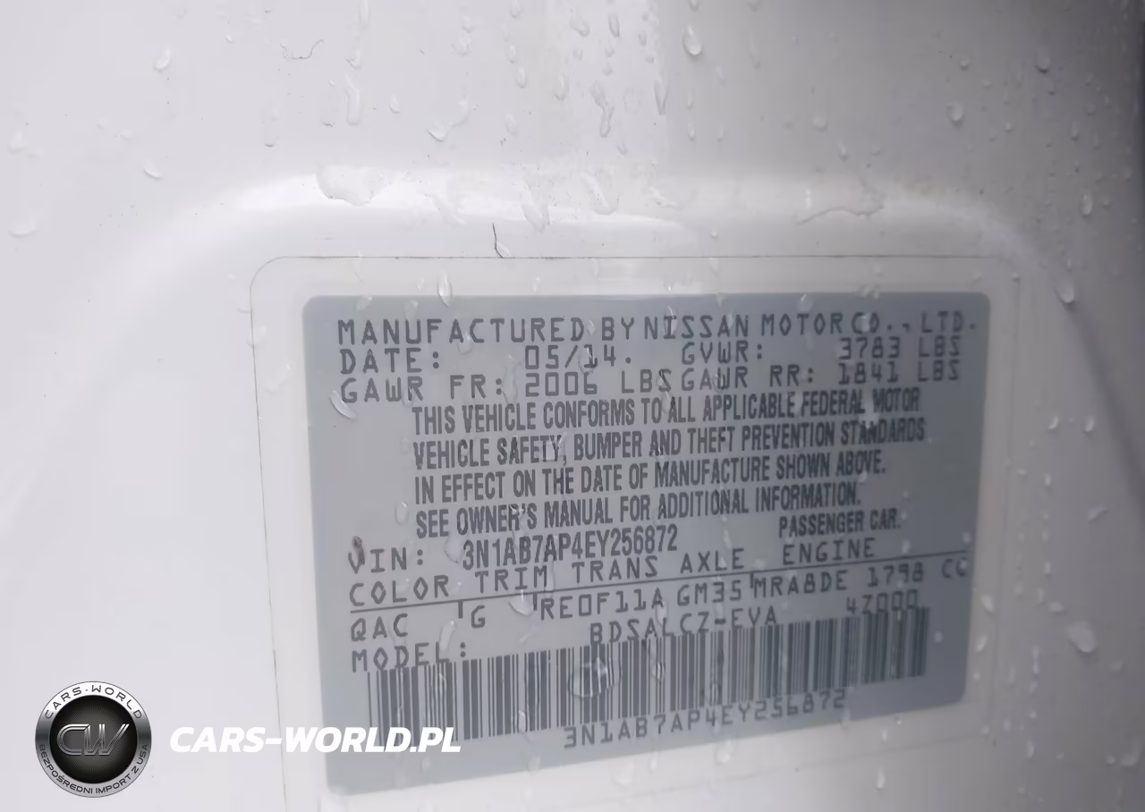 2014 Nissan Sentra S VIN:3N1AB7AP4EY256872 - 9