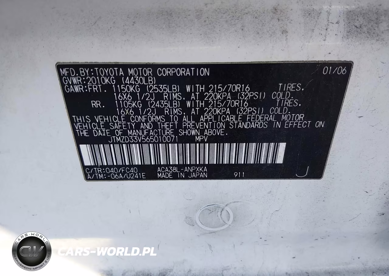 2006 Toyota Rav4 VIN:JTMZD33V565010071 - 9