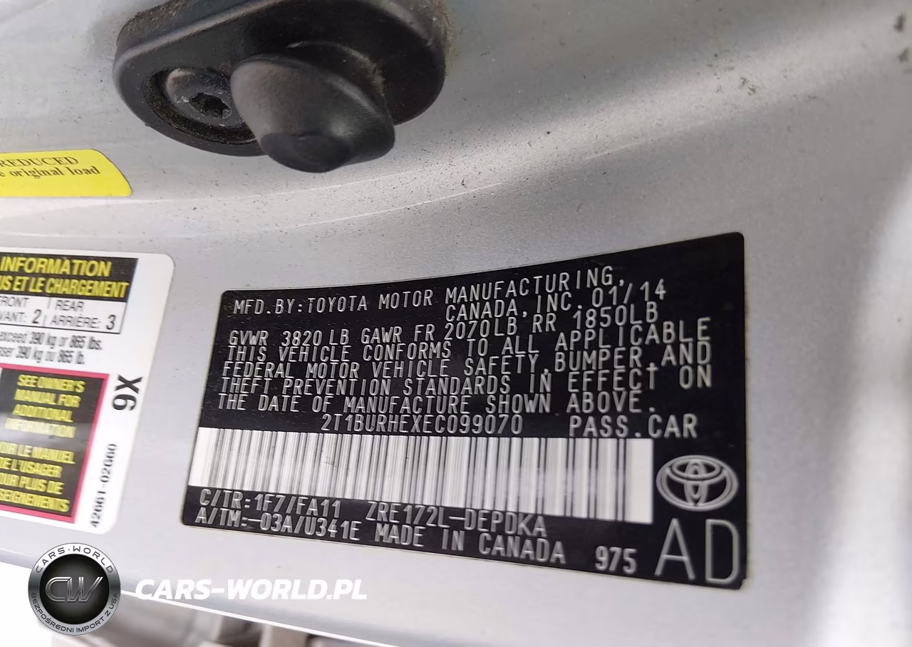 2014 Toyota Corolla L VIN:2T1BURHEXEC099070 - 9