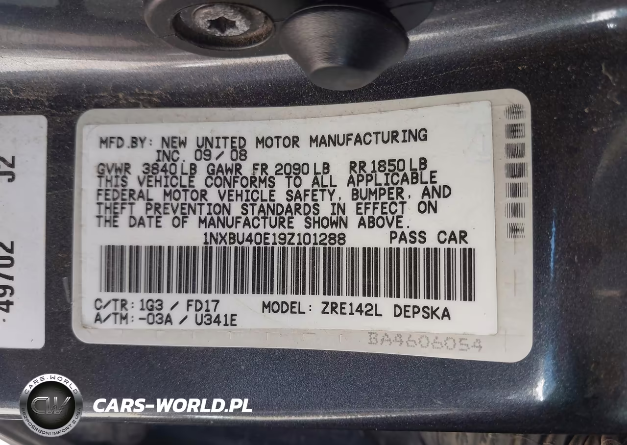 2009 Toyota Corolla S VIN:1NXBU40E19Z101288 - 9