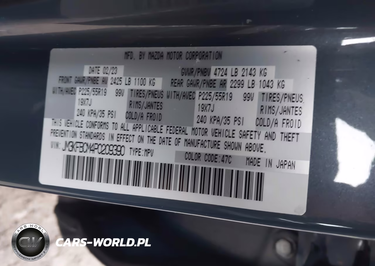 2023 Mazda Cx-5 2.5 S Carbon Edition VIN:JM3KFBCM4P0209390 - 9