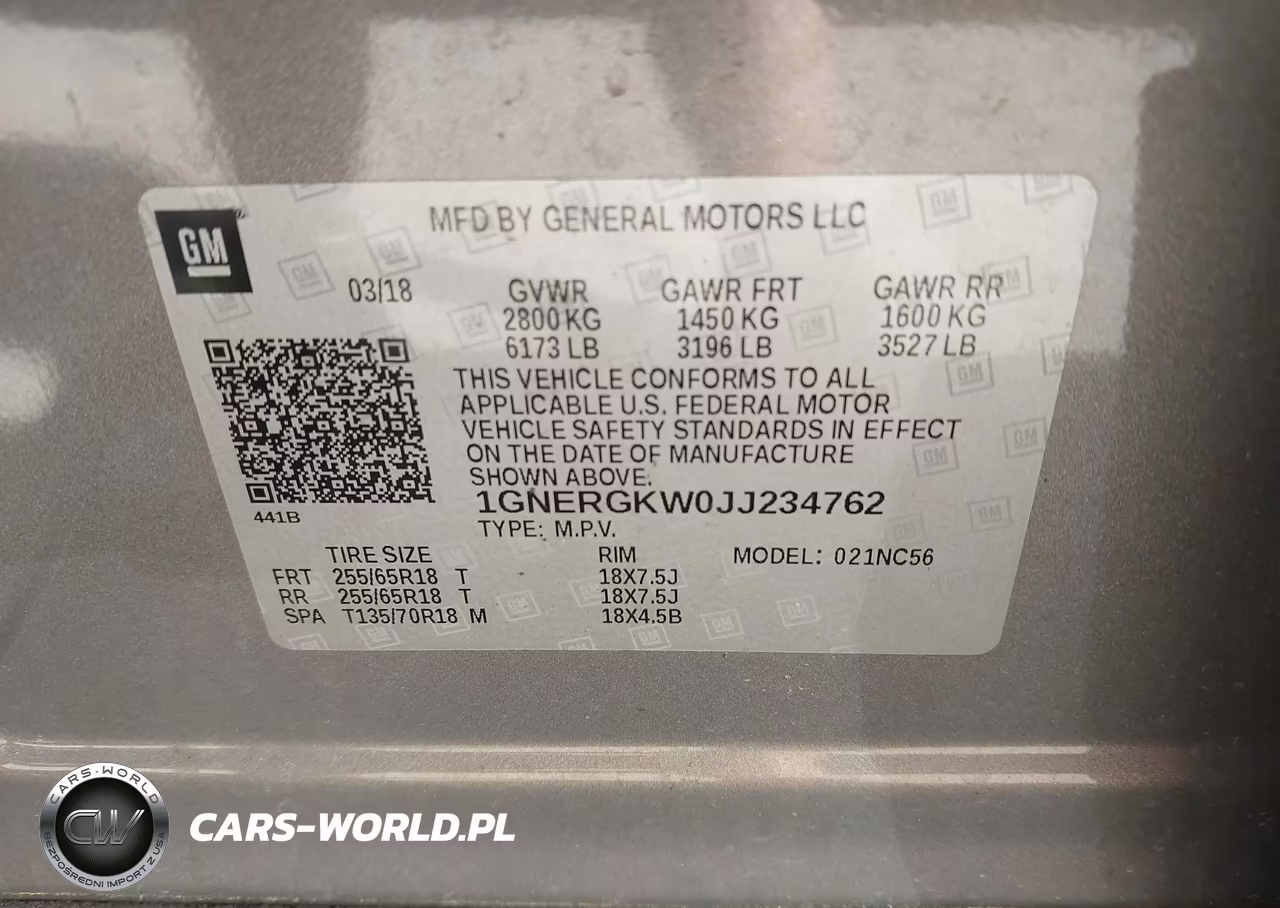 2018 Chevrolet Traverse 1Lt VIN:1GNERGKW0JJ234762 - 9