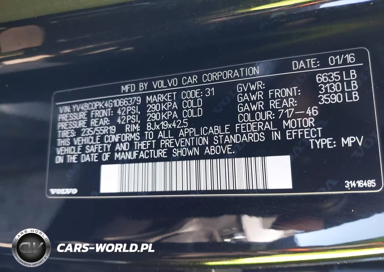 2016 Volvo Xc90 Hybrid T8 Momentum VIN:YV4BC0PK4G1066379 - 9