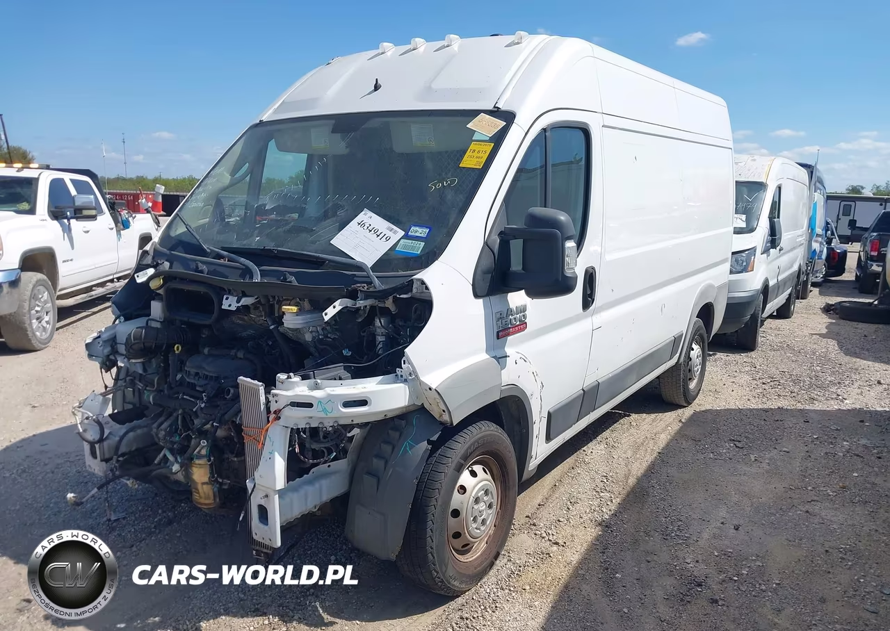 2018 Ram Promaster 1500 High Roof 136 Wb VIN:3C6TRVBG3JE104833 - 2