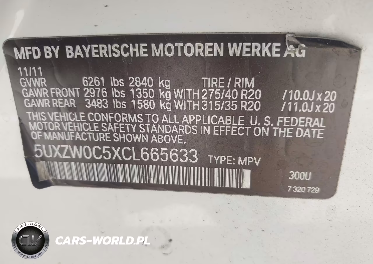2012 BMW X5 xDrive35D VIN:5UXZW0C5XCL665633 - 9