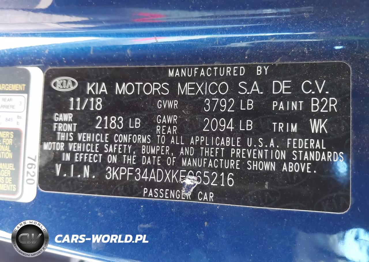 2019 Kia Forte S VIN:3KPF34ADXKE065216 - 9