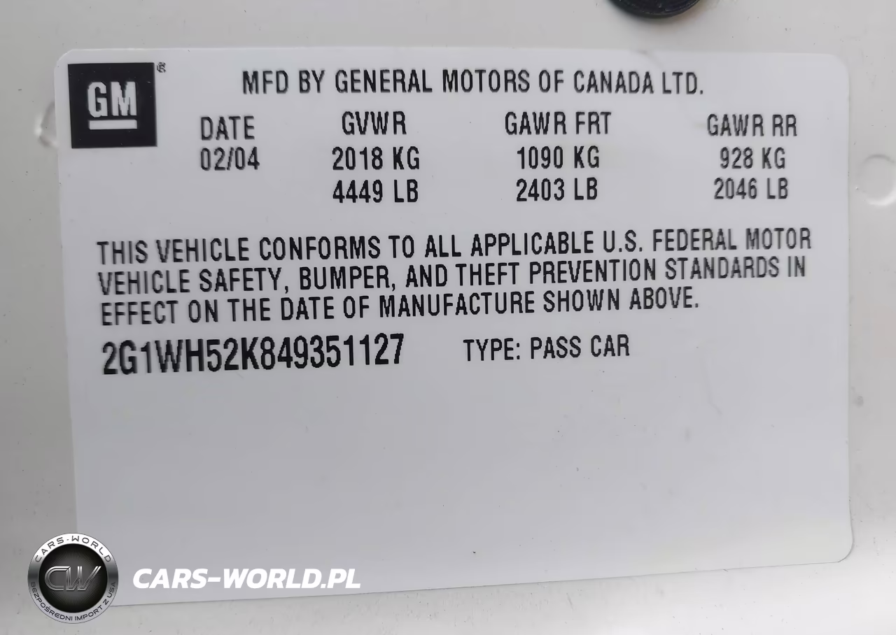 2004 Chevrolet Impala Ls VIN:2G1WH52K849351127 - 9
