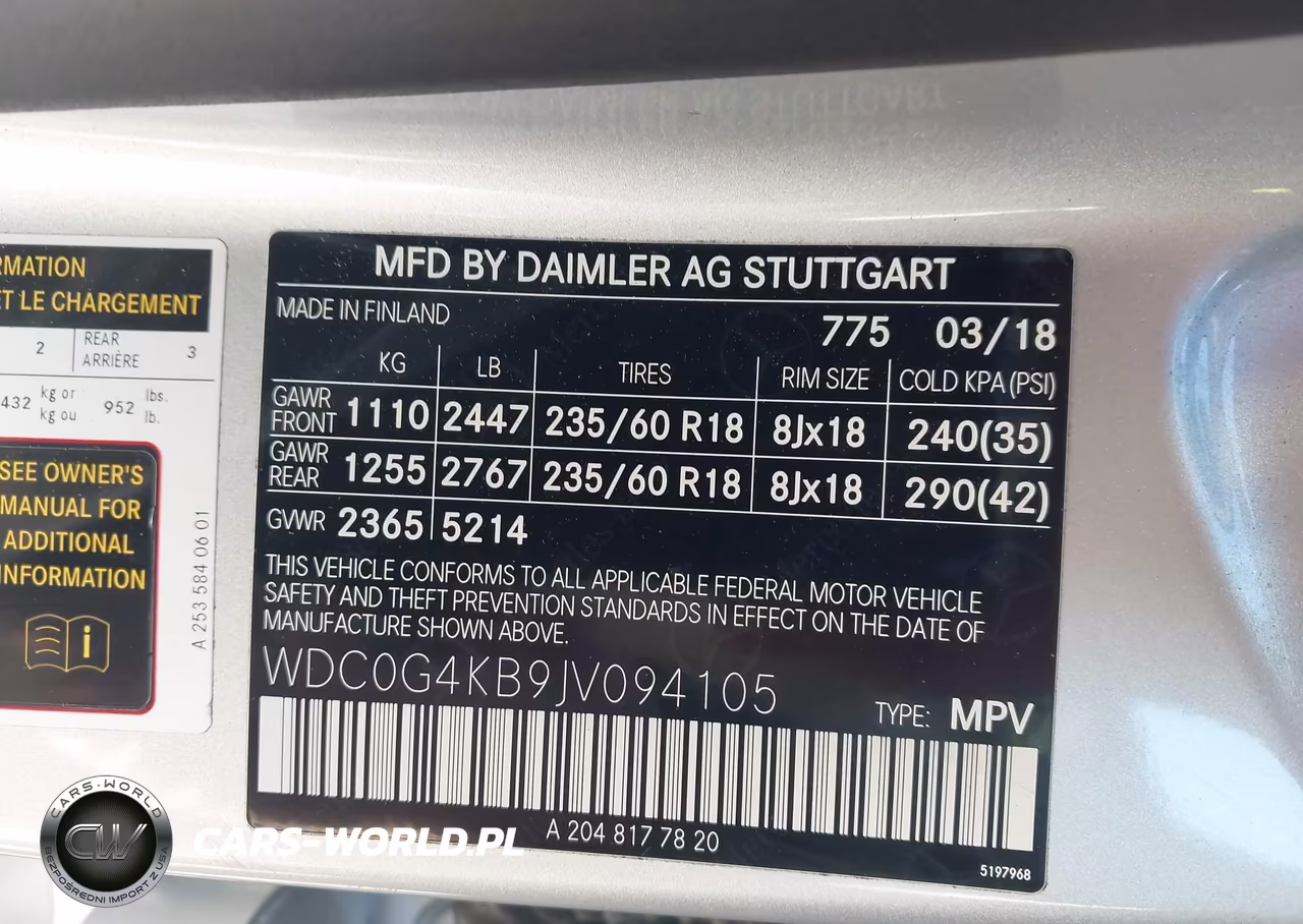 2018 Mercedes-Benz Glc 300 4Matic VIN:WDC0G4KB9JV094105 - 9