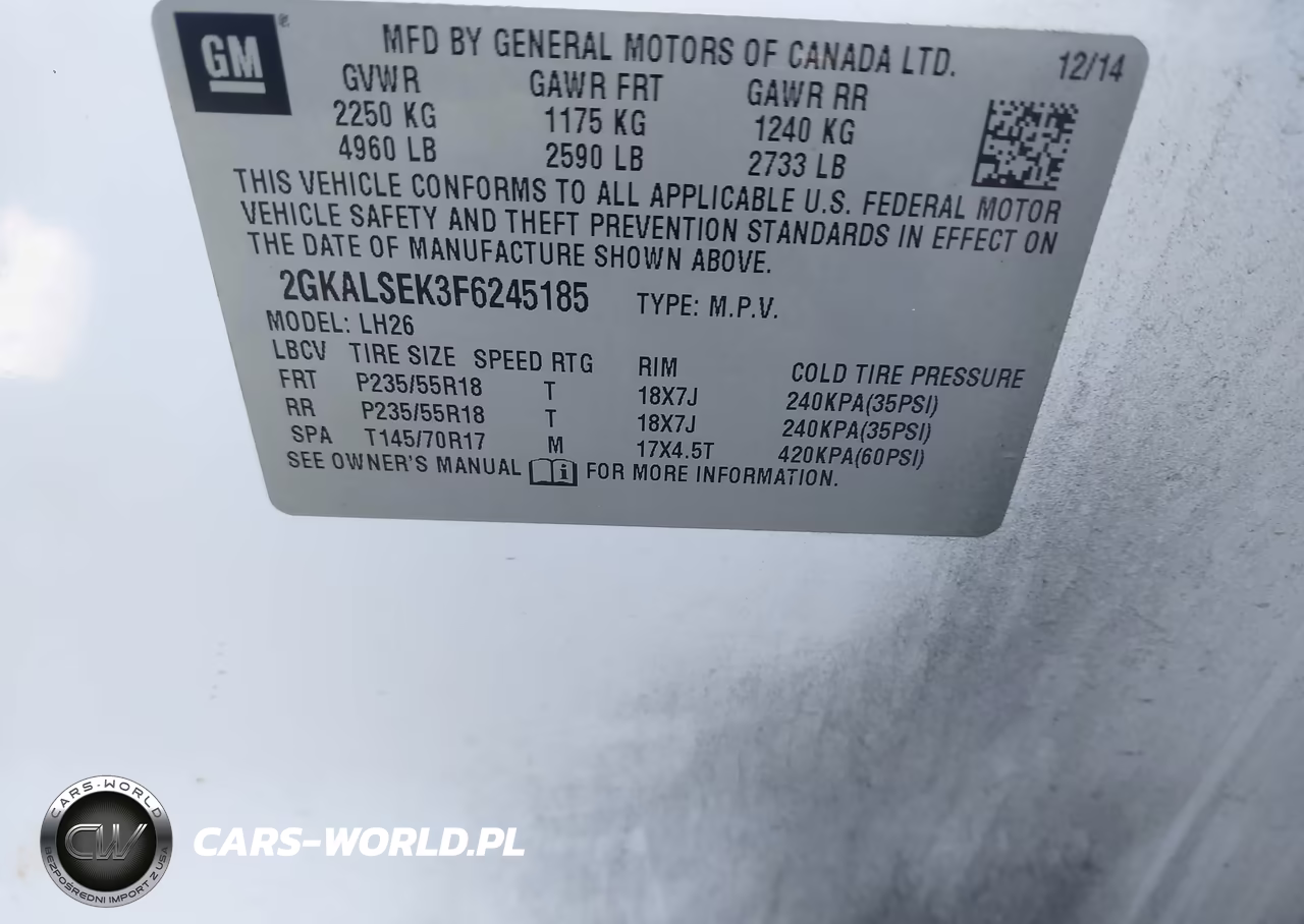 2015 GMC Terrain Slt-1 VIN:2GKALSEK3F6245185 - 9