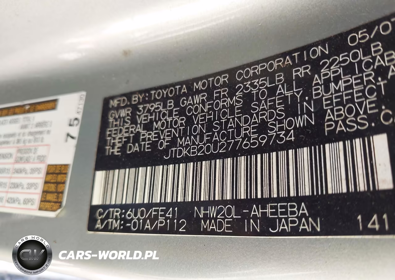 2007 Toyota Prius VIN:JTDKB20U277659734 - 9