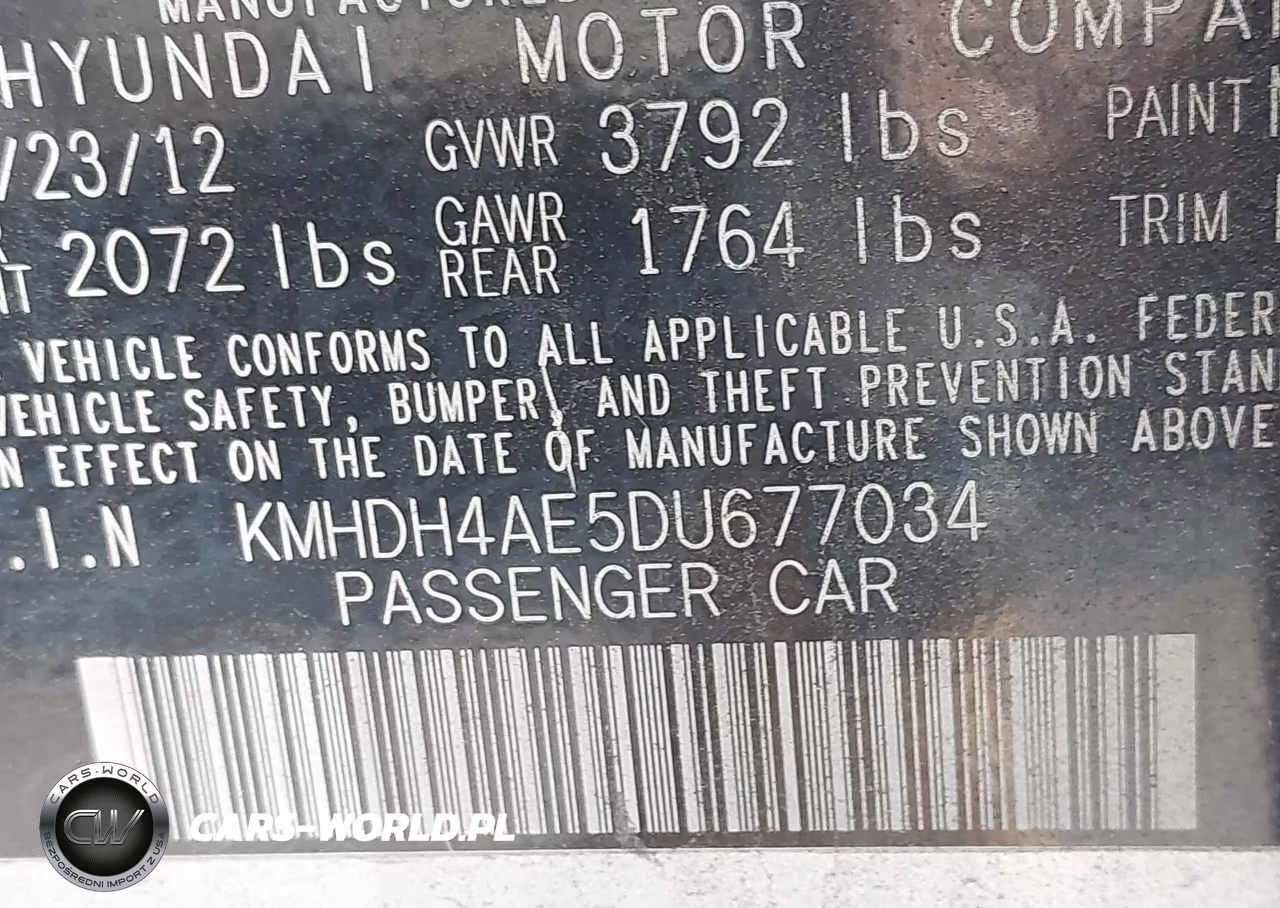 2013 Hyundai Elantra Gls VIN:KMHDH4AE5DU677034 - 12