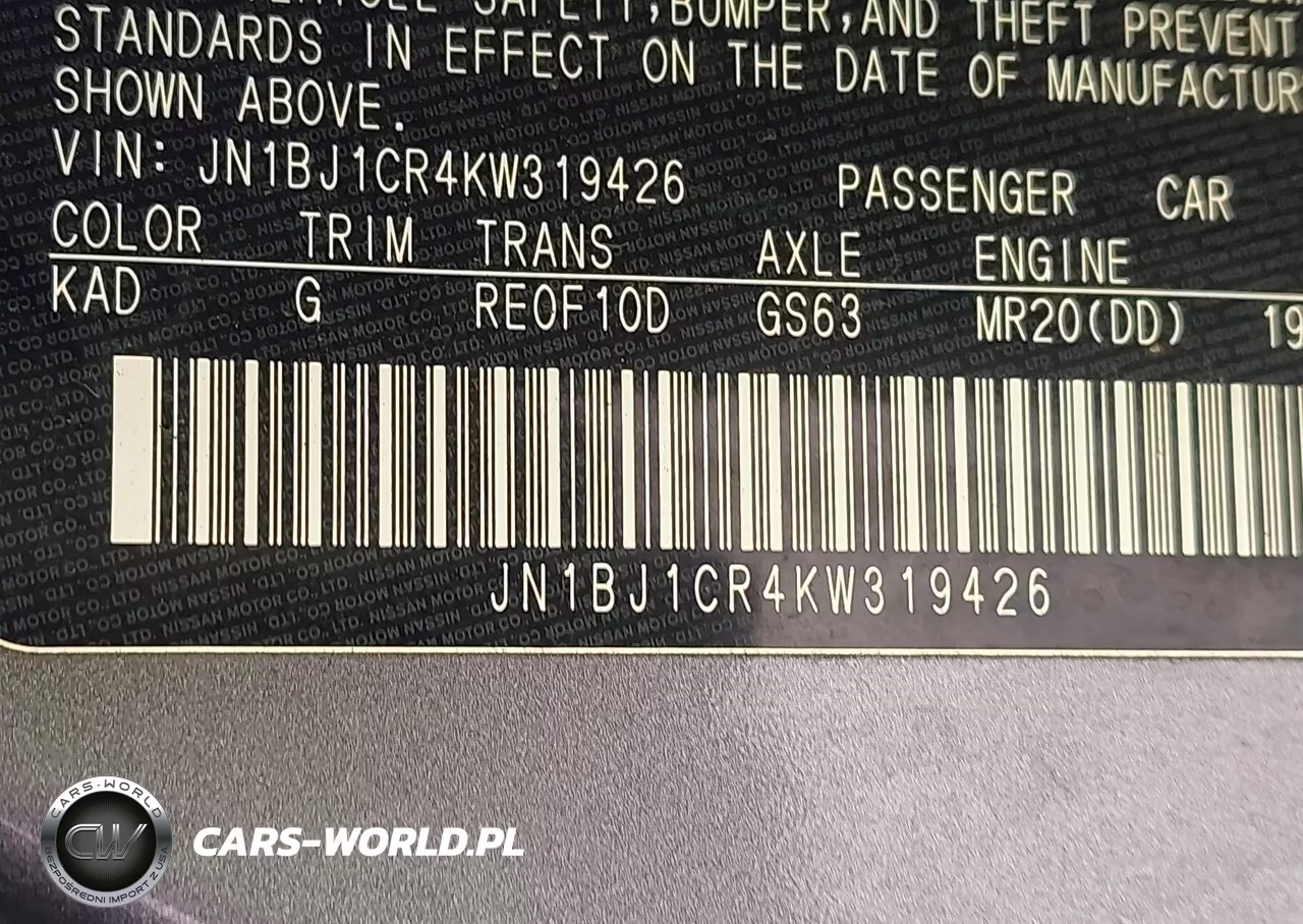 2019 Nissan Rogue Sport Sv VIN:JN1BJ1CR4KW319426 - 9