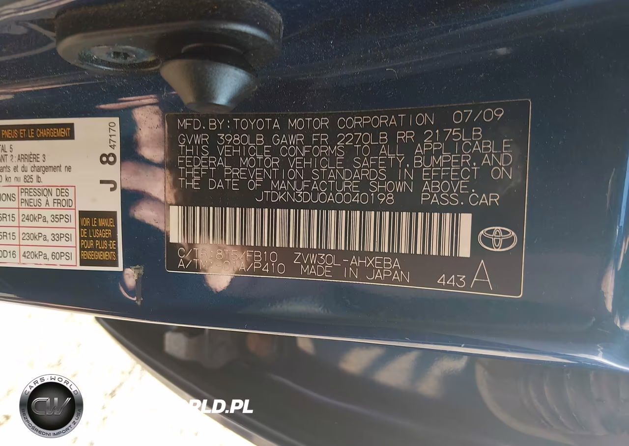 2010 Toyota Prius Ii VIN:JTDKN3DU0A0040198 - 9