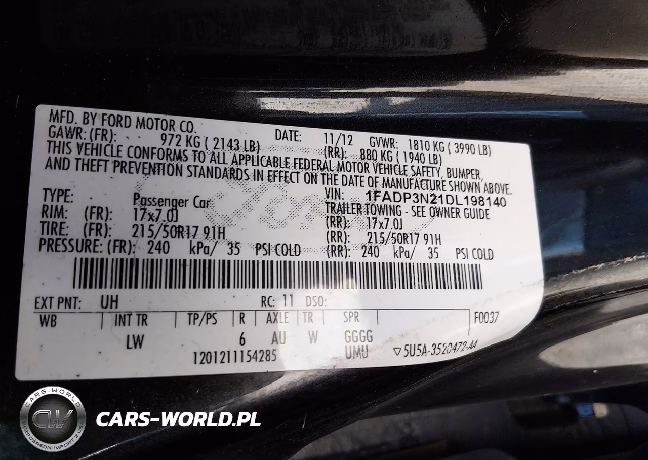 2013 Ford Focus Titanium VIN:1FADP3N21DL198140 - 9