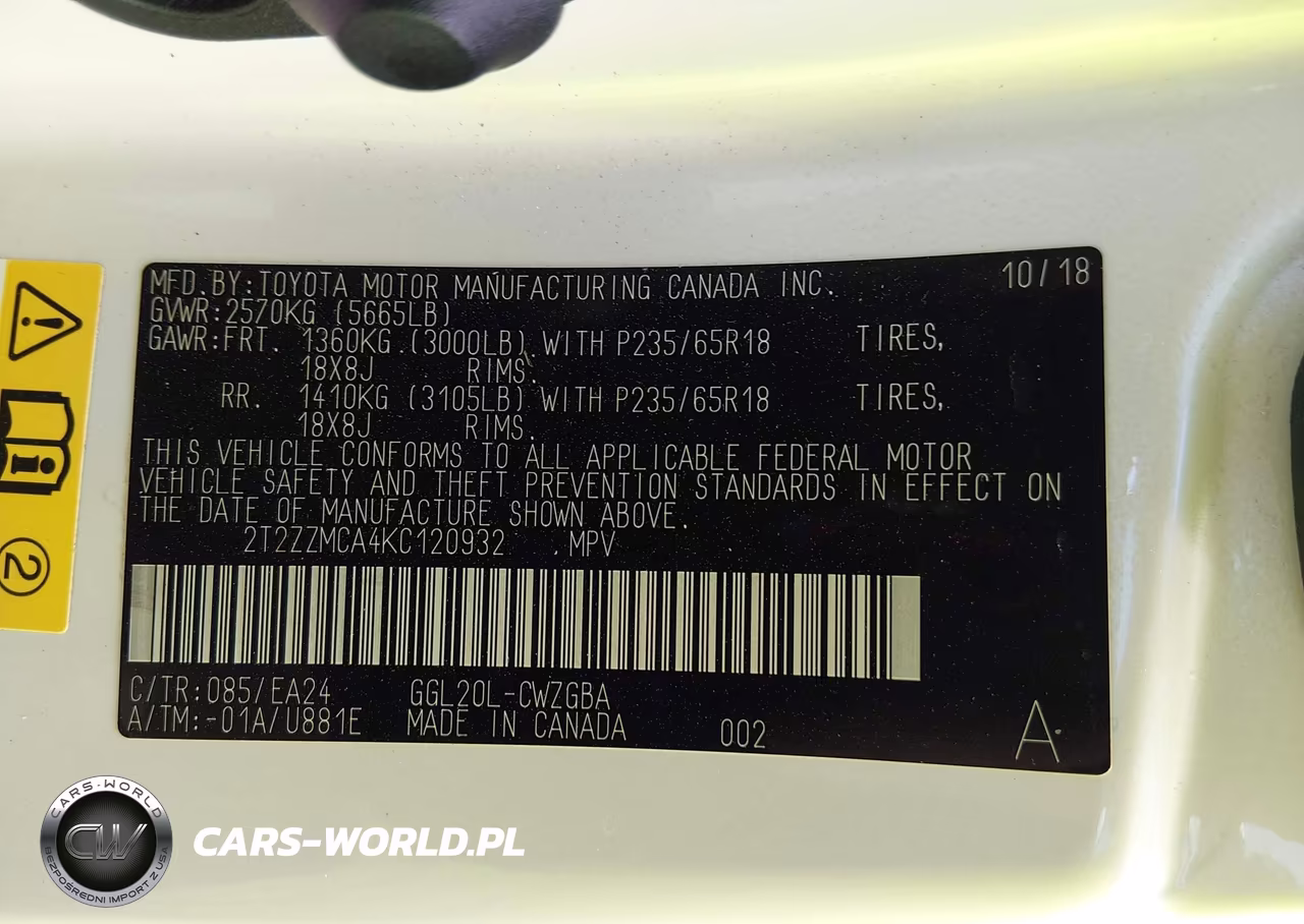 2019 Lexus Rx 350 VIN:2T2ZZMCA4KC120932 - 9