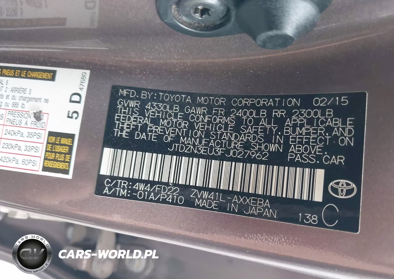 2015 Toyota Prius V Three VIN:JTDZN3EU3FJ027962 - 9