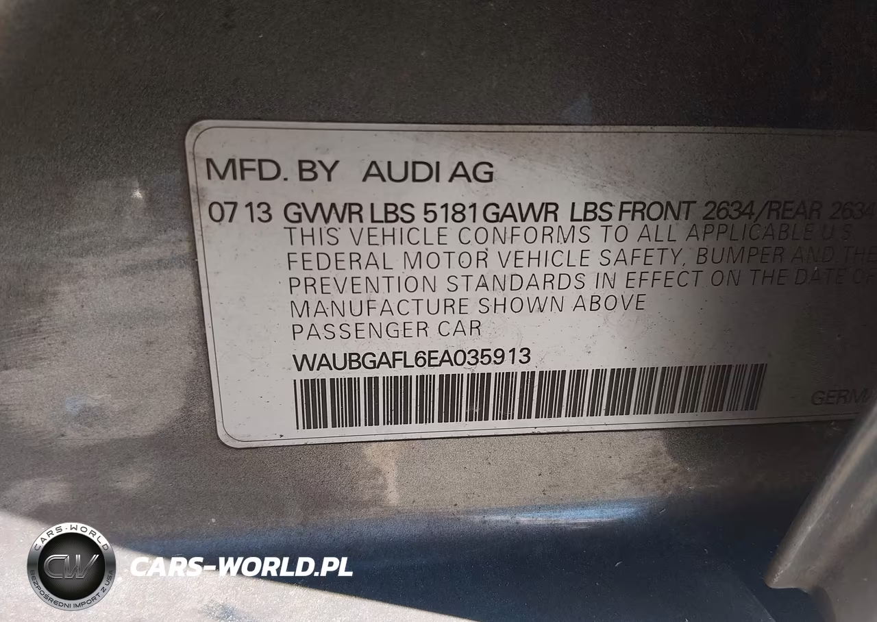 2014 Audi S4 3.0T Premium Plus VIN:WAUBGAFL6EA035913 - 9