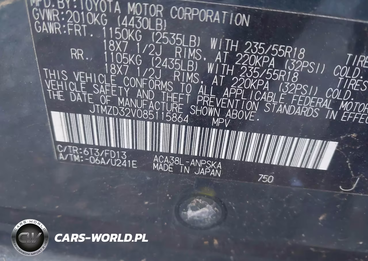 2008 Toyota Rav4 Sport VIN:JTMZD32V085115864 - 9
