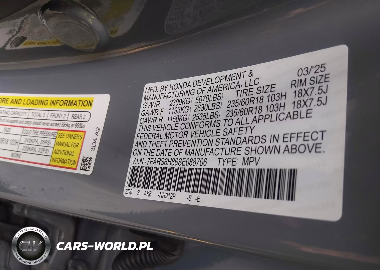 2025 Honda Cr-V Hybrid Sport-L VIN:7FARS6H86SE088706 - 9