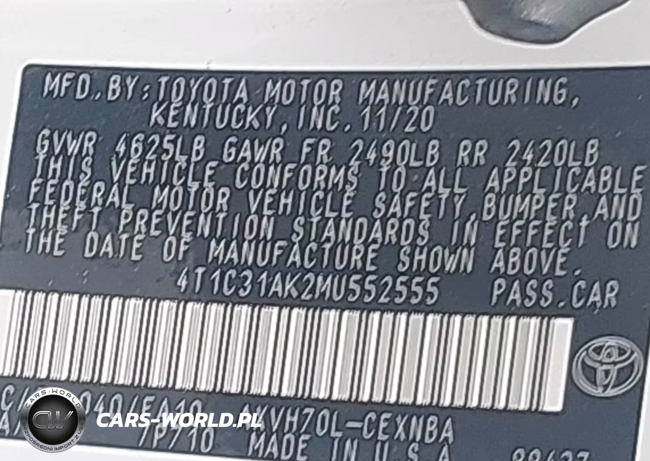 2021 Toyota Camry Le Hybrid VIN:4T1C31AK2MU552555 - 9