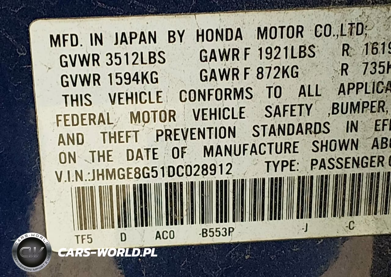 2013 Honda Fit Sport VIN:JHMGE8G51DC028912 - 9