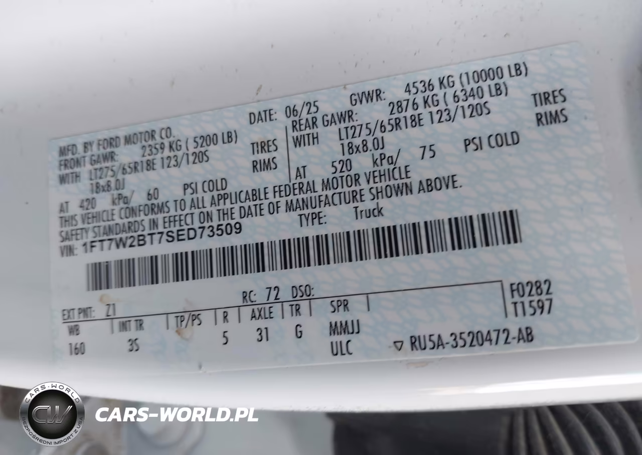 2025 Ford F-250 Xlt VIN:1FT7W2BT7SED73509 - 9