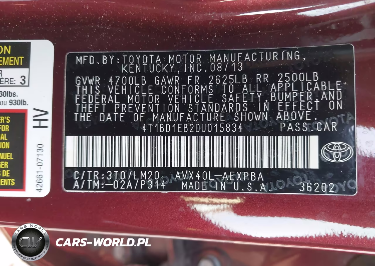 2013 Toyota Avalon Hybrid Limited VIN:4T1BD1EB2DU015834 - 9